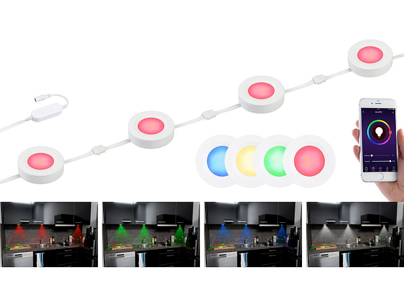 ; Akku-LED-Lichtleisten mit Bewegungssensoren 