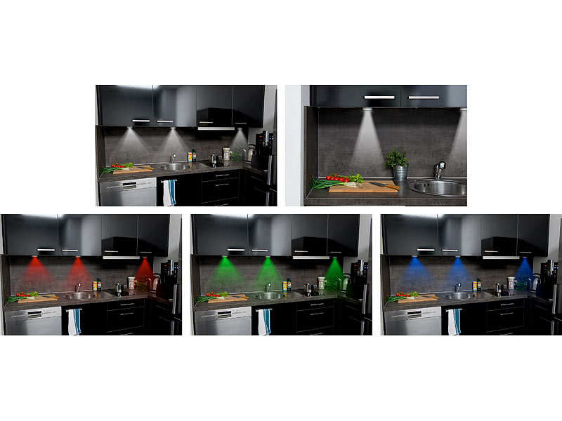 ; Akku-LED-Lichtleisten mit Bewegungssensoren 
