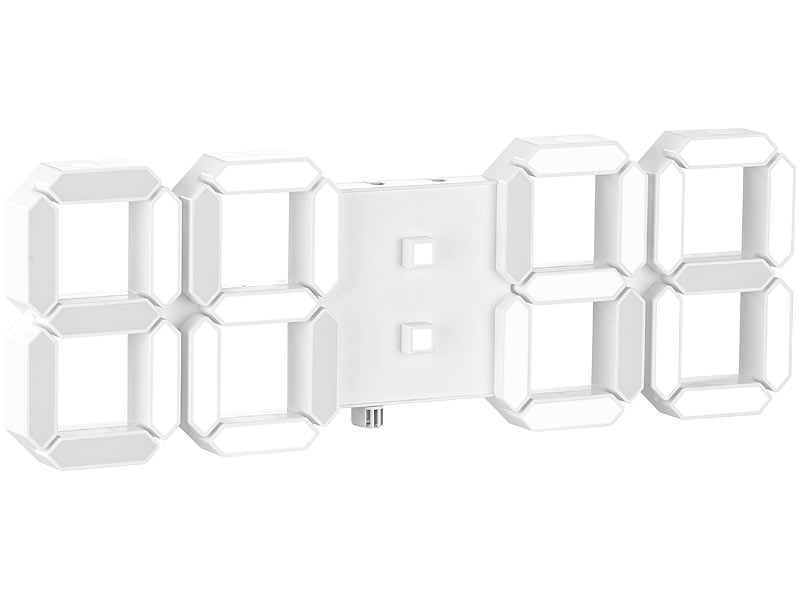 ; 3D-Wand- und Tischuhren mit 7-Segment-LED-Anzeigen 