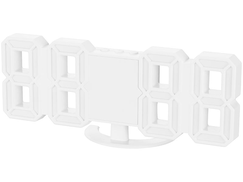 ; LED-Funk-Wanduhren mit Temperaturanzeigen 
