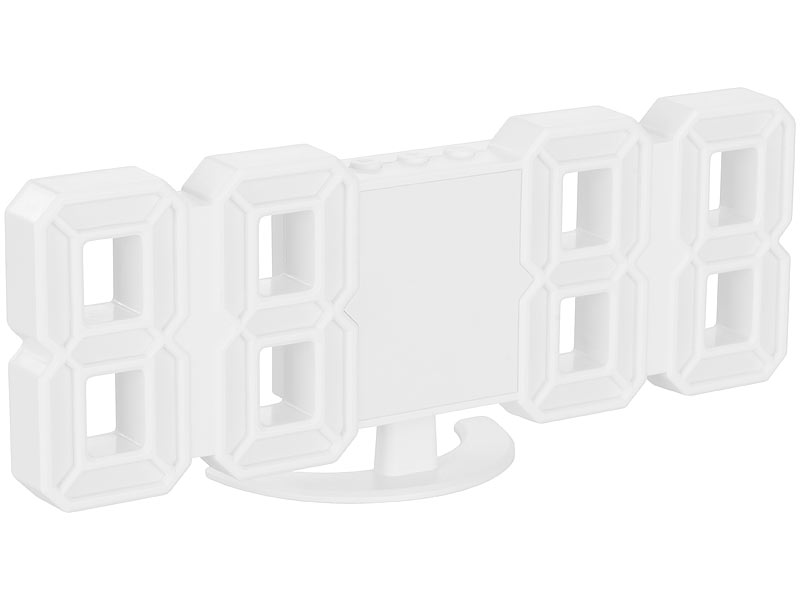 ; LED-Funk-Wanduhren mit Temperaturanzeigen 