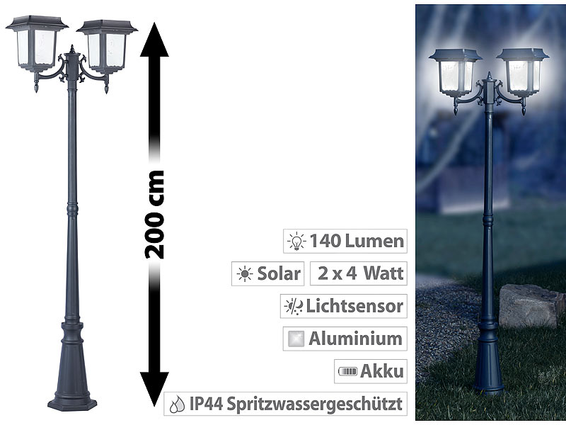 ; LED-Solar-Wegeleuchten 