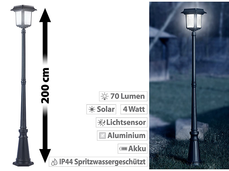 ; LED-Solar-Wegeleuchten 