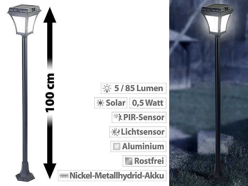 ; LED-Solar-Wegeleuchten LED-Solar-Wegeleuchten LED-Solar-Wegeleuchten 