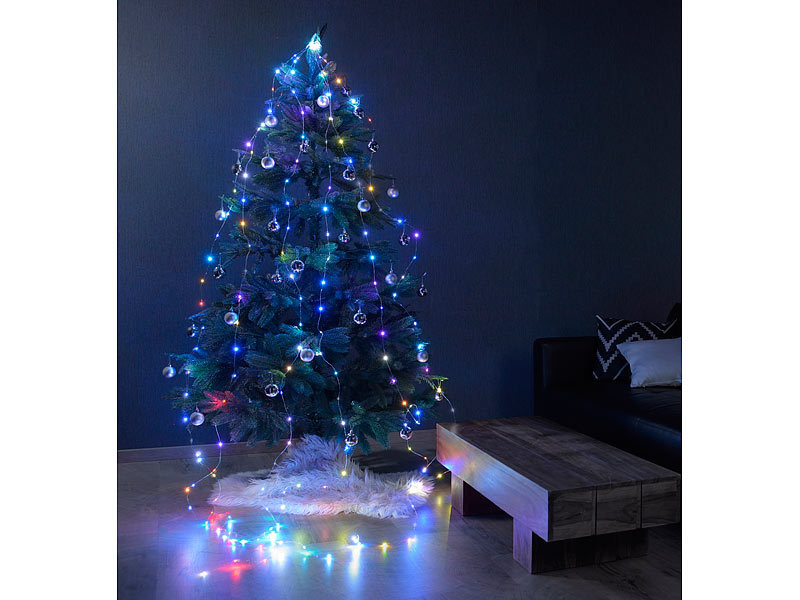 ; LED-Lichterketten für innen und außen, Kabellose, dimmbare LED-Weihnachtsbaumkerzen mit Fernbedienung und Timer 