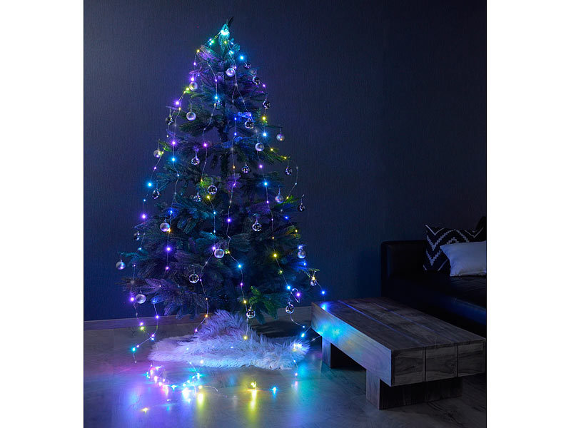; LED-Lichterketten für innen und außen, Kabellose, dimmbare LED-Weihnachtsbaumkerzen mit Fernbedienung und Timer 