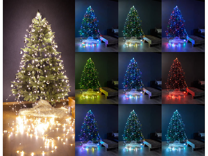 ; LED-Lichterketten für innen und außen, Kabellose, dimmbare LED-Weihnachtsbaumkerzen mit Fernbedienung und Timer 