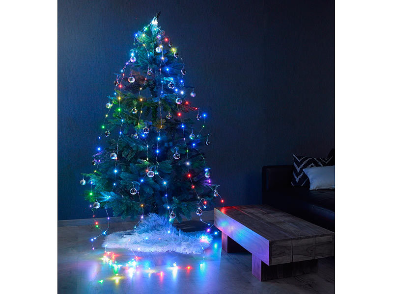 ; LED-Lichterketten für innen und außen, Kabellose, dimmbare LED-Weihnachtsbaumkerzen mit Fernbedienung und Timer 