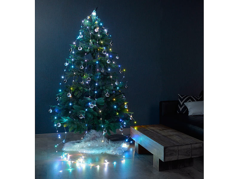 ; LED-Lichterketten für innen und außen, Kabellose, dimmbare LED-Weihnachtsbaumkerzen mit Fernbedienung und Timer 