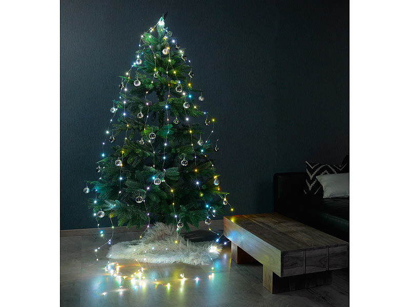 ; LED-Lichterketten für innen und außen, Kabellose, dimmbare LED-Weihnachtsbaumkerzen mit Fernbedienung und Timer 