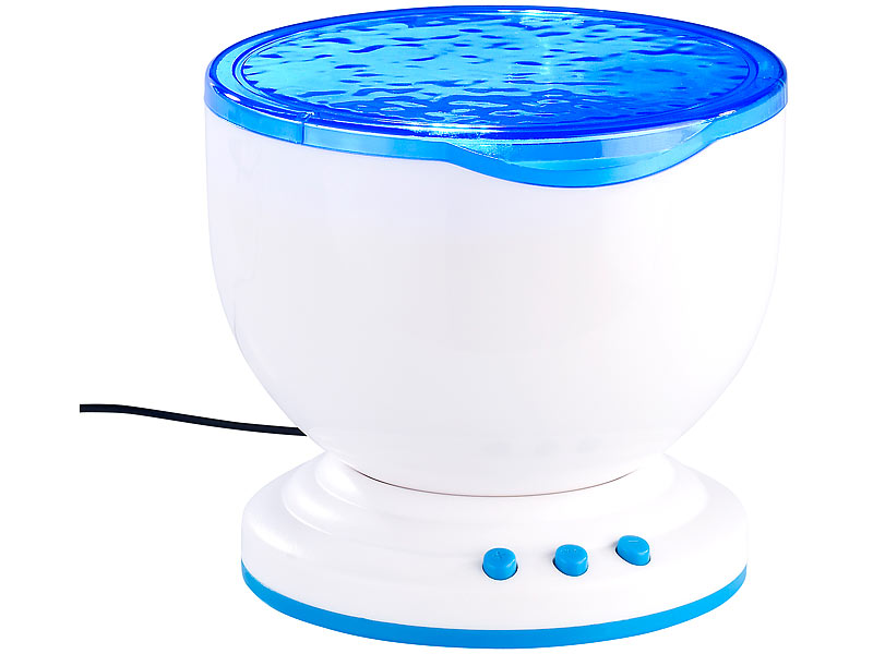 Lunartec Wasserprojektor mit eingebautem Lautsprecher; LED Glasfaser Sternenhimmel LED Glasfaser Sternenhimmel LED Glasfaser Sternenhimmel LED Glasfaser Sternenhimmel 