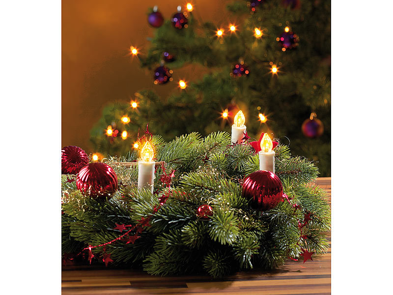 ; LED-Lichterketten für innen und außen, Kabellose LED-Weihnachtsbaumkerzen mit Fernbedienung LED-Lichterketten für innen und außen, Kabellose LED-Weihnachtsbaumkerzen mit Fernbedienung 