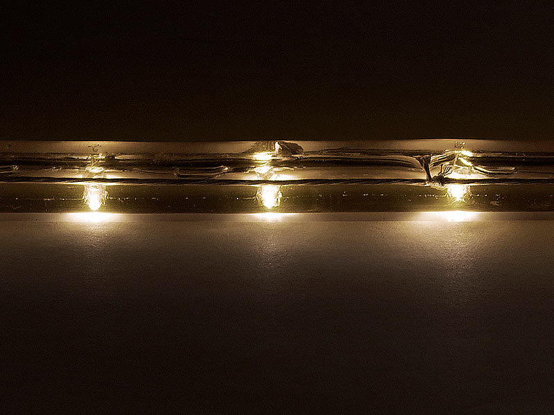 Lunartec LED-Lichtschlauch für innen  10 Meter, warmweiß; LED Streifen LED Streifen LED Streifen 