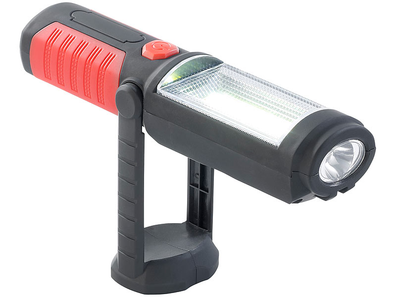 Lunartec Kabellose Arbeitsleuchte mit COB-LEDs, 180° schwenkbar; Schreibtischlampen Schreibtischlampen Schreibtischlampen Schreibtischlampen 