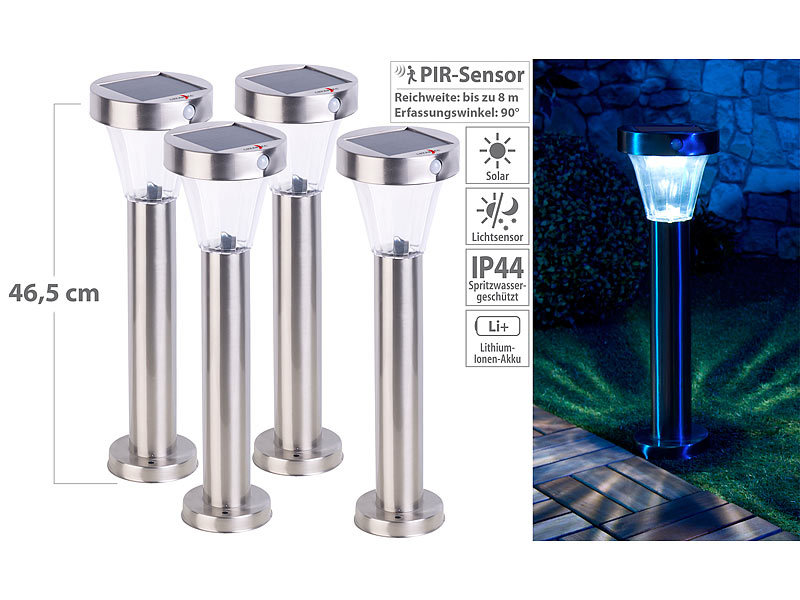 ; LED-Solar-Wegeleuchten LED-Solar-Wegeleuchten LED-Solar-Wegeleuchten 