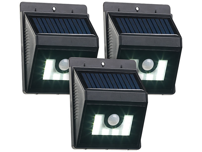 ; LED-Solar-Wegeleuchten mit Bewegungssensoren LED-Solar-Wegeleuchten mit Bewegungssensoren 