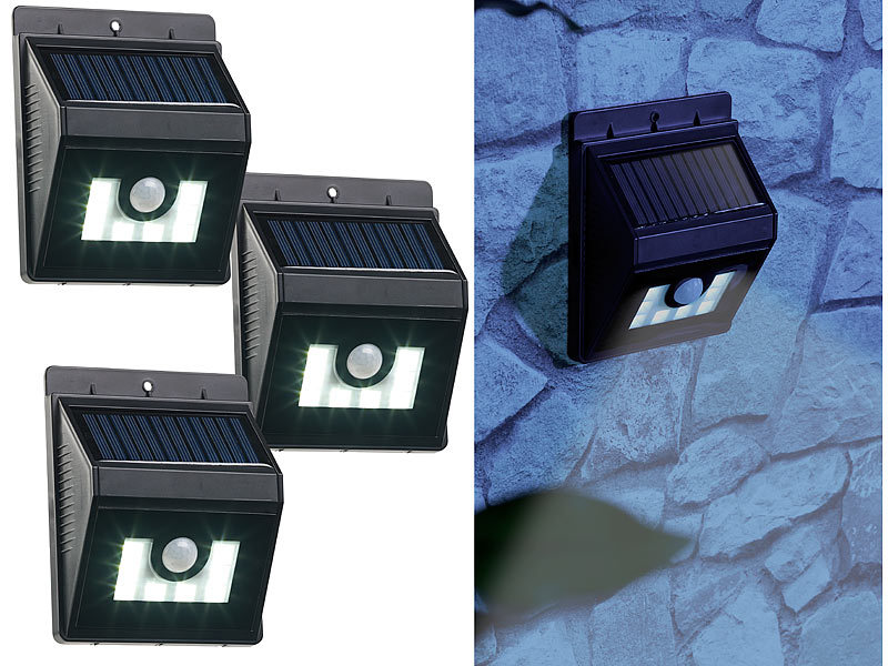 ; LED-Solar-Wegeleuchten mit Bewegungssensoren LED-Solar-Wegeleuchten mit Bewegungssensoren 