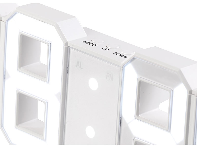 ; LED-Funk-Wanduhren mit Temperaturanzeigen, Kompakte 3D-Wand- und Tischuhr mit 7-Segment-LED-Anzeige LED-Funk-Wanduhren mit Temperaturanzeigen, Kompakte 3D-Wand- und Tischuhr mit 7-Segment-LED-Anzeige LED-Funk-Wanduhren mit Temperaturanzeigen, Kompakte 3D-Wand- und Tischuhr mit 7-Segment-LED-Anzeige LED-Funk-Wanduhren mit Temperaturanzeigen, Kompakte 3D-Wand- und Tischuhr mit 7-Segment-LED-Anzeige 