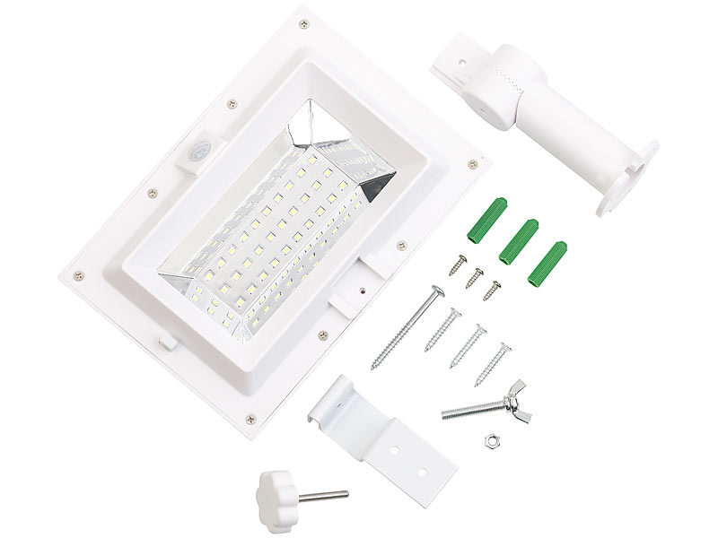 ; LED-Solar-Außenlampen mit PIR-Sensoren (neutralweiß) LED-Solar-Außenlampen mit PIR-Sensoren (neutralweiß) 