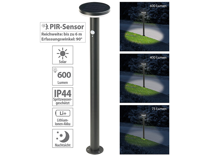 ; LED-Solar-Wegeleuchten LED-Solar-Wegeleuchten LED-Solar-Wegeleuchten 