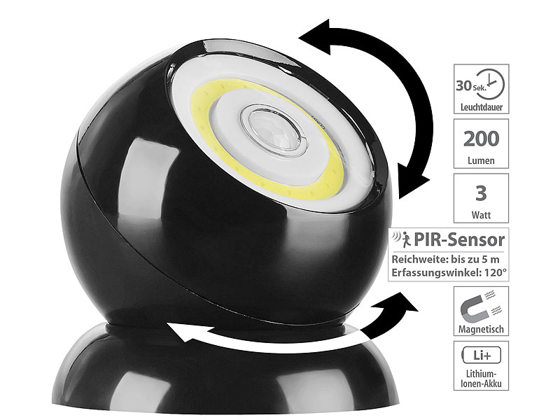 ; LED-Batterieleuchten mit Bewegungsmelder LED-Batterieleuchten mit Bewegungsmelder LED-Batterieleuchten mit Bewegungsmelder 