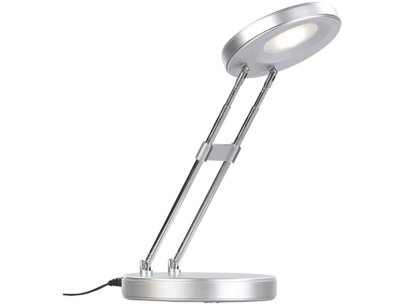 Lunartec Zusammenklappbare SMD-LED-Schreibtischlampe, 220 lm, warmweiß, 3  Watt | Tischlampen