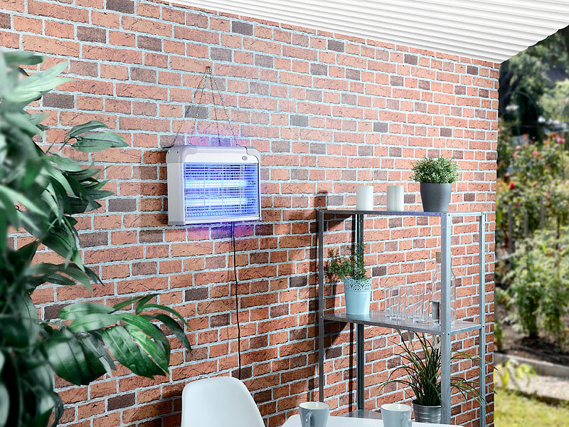 ; UV-Insektenvernichter zur Wandmontage, mit Selbstreinigungsfunktion UV-Insektenvernichter zur Wandmontage, mit Selbstreinigungsfunktion 