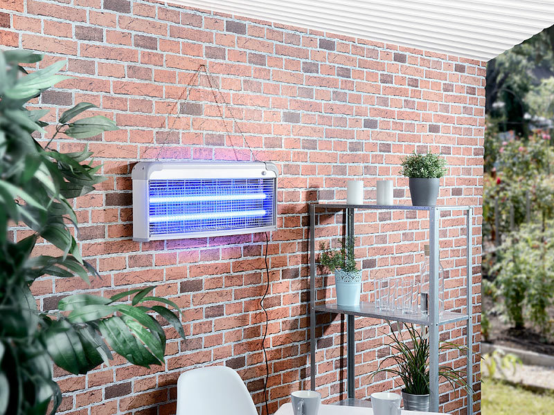 ; UV-Insektenvernichter zur Wandmontage, mit Selbstreinigungsfunktion 