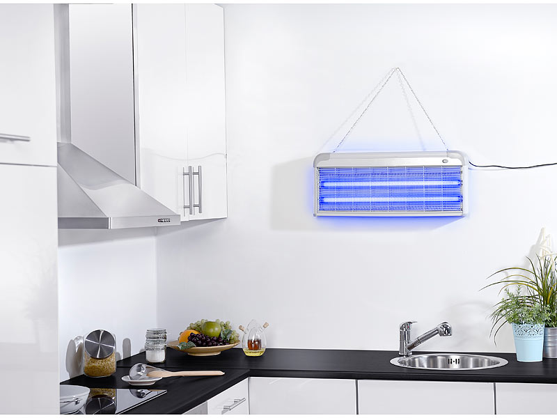 ; UV-Insektenvernichter zur Wandmontage, mit Selbstreinigungsfunktion 