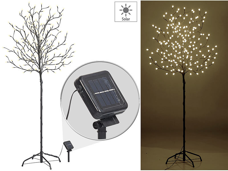 ; LED-Solar-Lichterketten (warmweiß) LED-Solar-Lichterketten (warmweiß) LED-Solar-Lichterketten (warmweiß) 