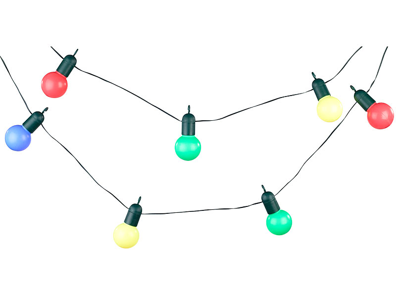 ; LED-Solar-Lichterketten (warmweiß), LED-Lichterketten für innen und außen 