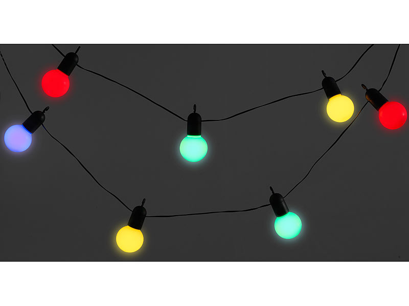 ; LED-Solar-Lichterketten (warmweiß), LED-Lichterketten für innen und außen 