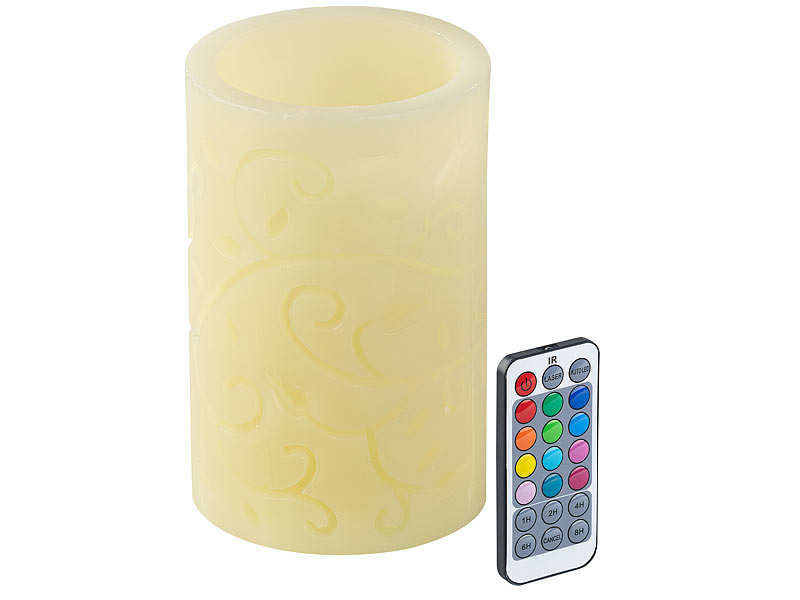 ; Kabellose, dimmbare LED-Weihnachtsbaumkerzen mit Fernbedienung und Timer 