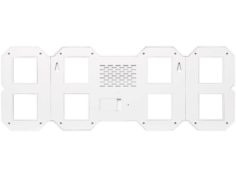 ; LED-Funk-Wanduhren mit Temperaturanzeigen, 3D-Wand- und Tischuhren mit 7-Segment-LED-Anzeigen 