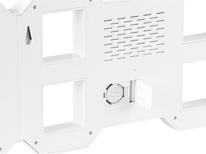 ; LED-Funk-Wanduhren mit Temperaturanzeigen, 3D-Wand- und Tischuhren mit 7-Segment-LED-Anzeigen 
