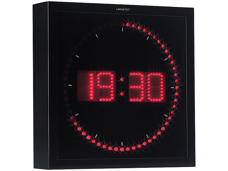 ; LED-Funk-Wanduhren mit Temperaturanzeigen LED-Funk-Wanduhren mit Temperaturanzeigen LED-Funk-Wanduhren mit Temperaturanzeigen LED-Funk-Wanduhren mit Temperaturanzeigen 