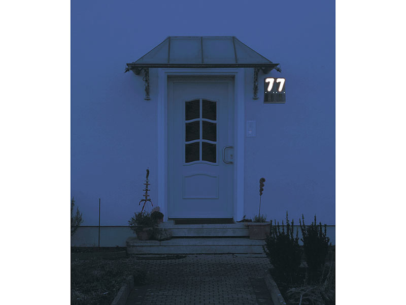 ; LED-Solar-Außenlampen mit PIR-Sensoren (neutralweiß) 