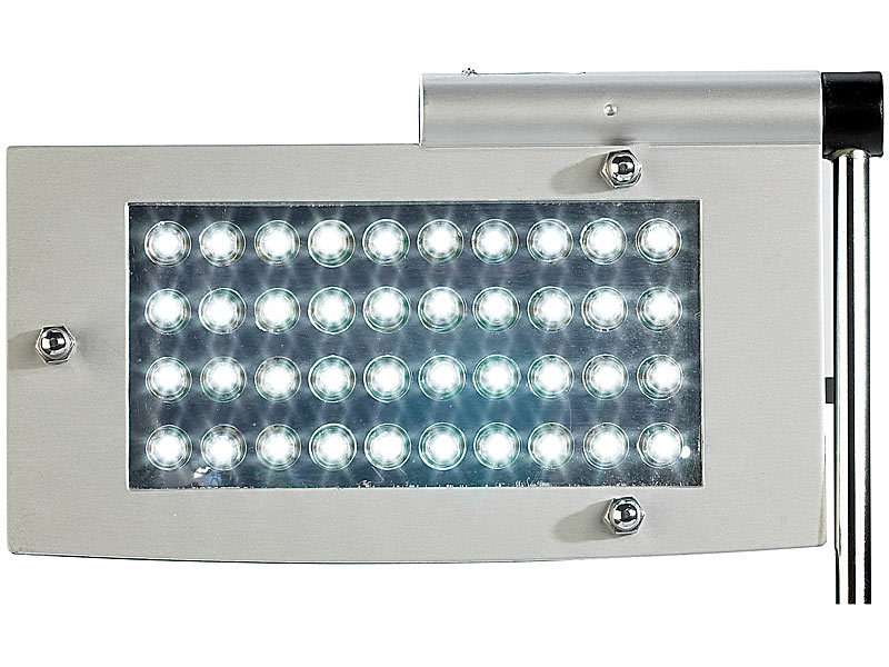 Lunartec LED-Tischlampe "Slim & Bright" mit 40 LEDs; Lupenleuchten 