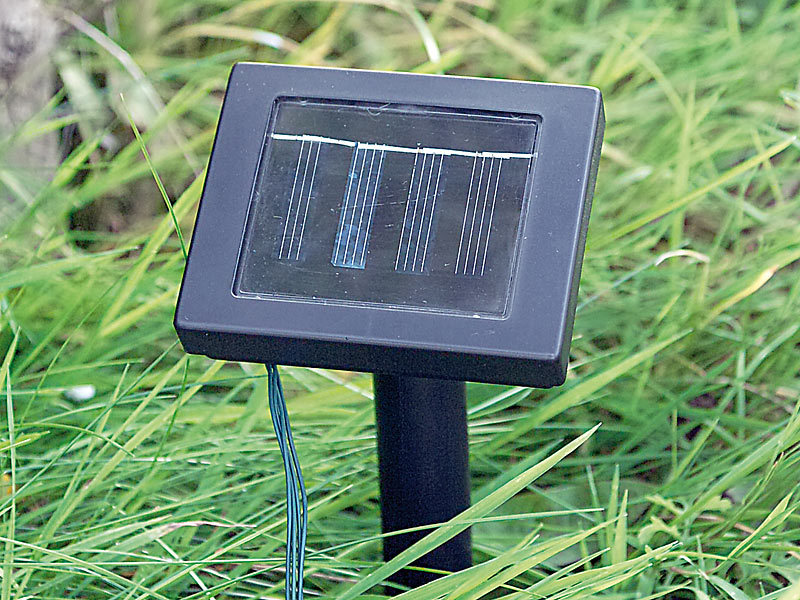 ; LED-Solar-Lichterketten (warmweiß), LED-Lichterketten für innen und außen LED-Solar-Lichterketten (warmweiß), LED-Lichterketten für innen und außen 