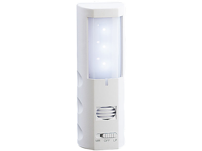Lunartec Nachtlicht mit LEDs und Mückenabwehr (Batterien); LED Batterie Leuchten LED Batterie Leuchten 