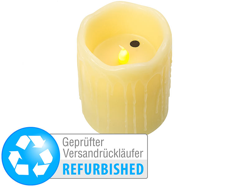 ; Akku-LED-Teelicht-Sets mit Ladestation 