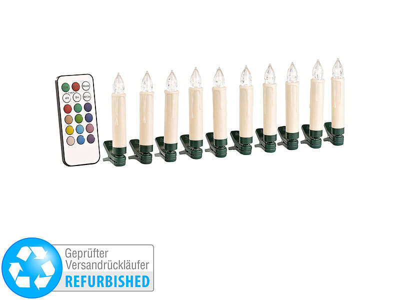; Kabellose, dimmbare LED-Weihnachtsbaumkerzen mit Fernbedienung und Timer, Kabellose LED-Weihnachtsbaumkerzen mit Fernbedienung 