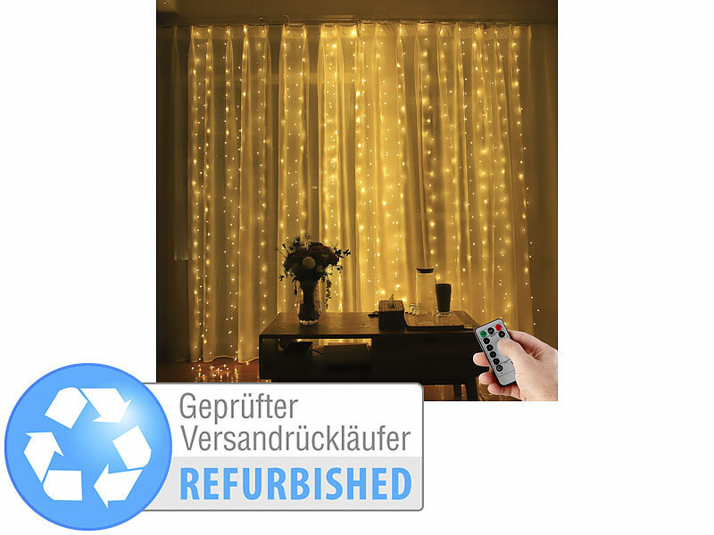 ; LED-Solar-Lichterketten (warmweiß), LED-Lichterketten für innen und außen 