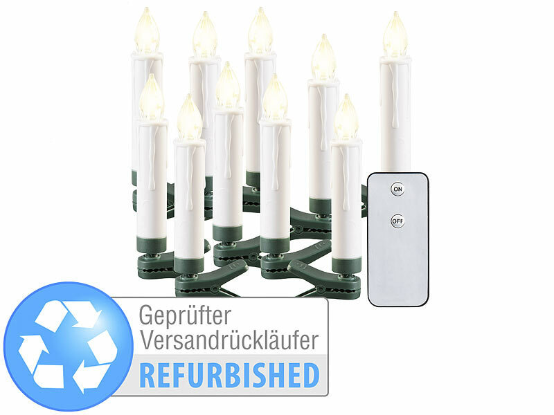 ; Kabellose, dimmbare LED-Weihnachtsbaumkerzen mit Fernbedienung und Timer, Kabellose LED-Weihnachtsbaumkerzen mit Fernbedienung 