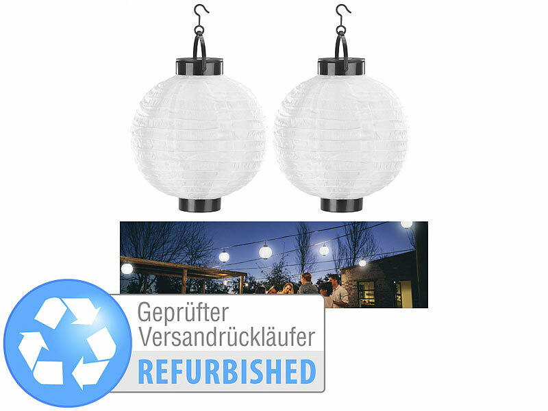 ; LED-Solar-Lichterketten (warmweiß) 