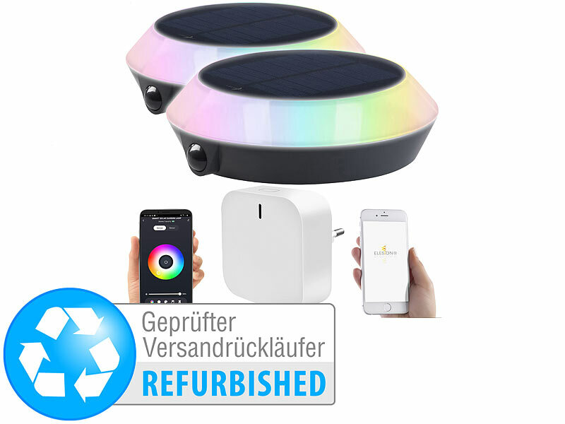 ; LED-Solar-Wegeleuchten mit Bewegungssensoren 