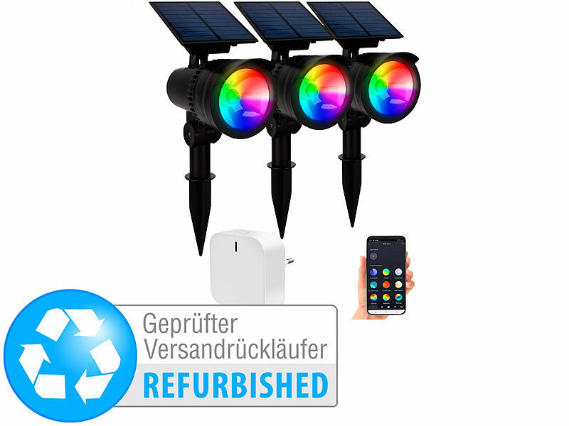 ; LED-Solar-Wegeleuchten mit Bewegungssensoren 