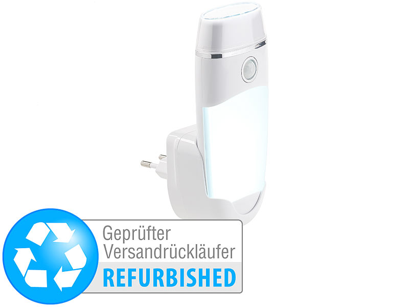 ; LED-Steckdosen-Nachtlicht mit Dämmerungssensor 