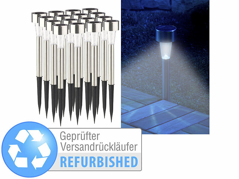 ; LED-Solar-Glasbausteine 