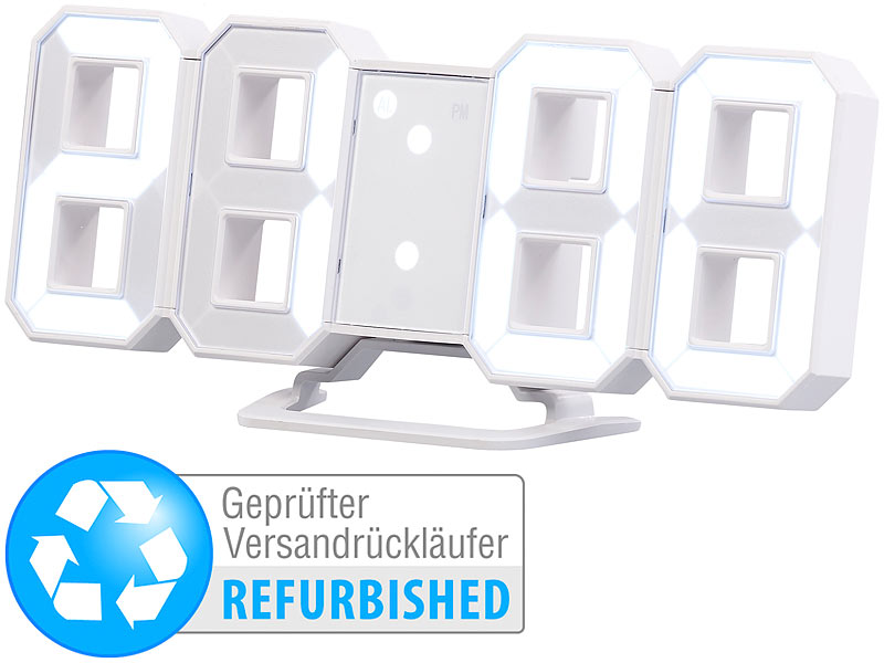 ; LED-Funk-Wanduhren mit Temperaturanzeigen LED-Funk-Wanduhren mit Temperaturanzeigen LED-Funk-Wanduhren mit Temperaturanzeigen 